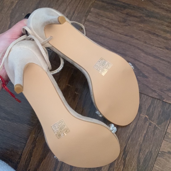 Rhinestone Ankle Tie Stiletto - Picture 6 of 6